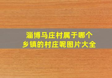 淄博马庄村属于哪个乡镇的村庄呢图片大全