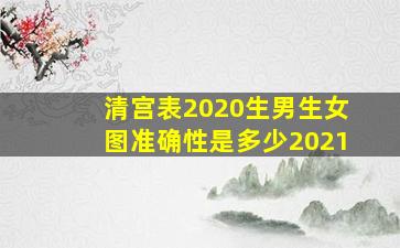 清宫表2020生男生女图准确性是多少2021