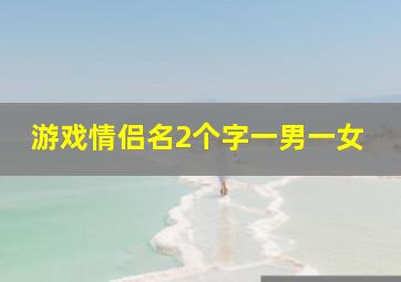 游戏情侣名2个字一男一女