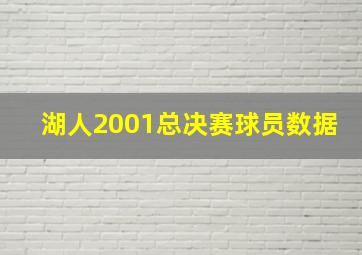 湖人2001总决赛球员数据