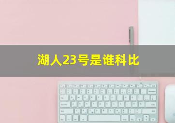 湖人23号是谁科比