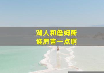 湖人和詹姆斯谁厉害一点啊