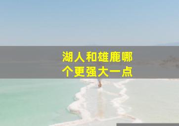 湖人和雄鹿哪个更强大一点