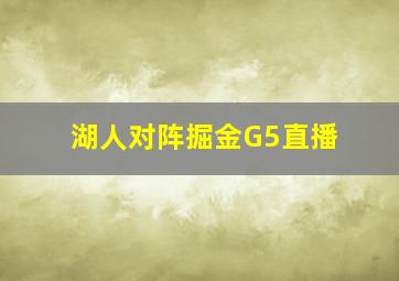 湖人对阵掘金G5直播