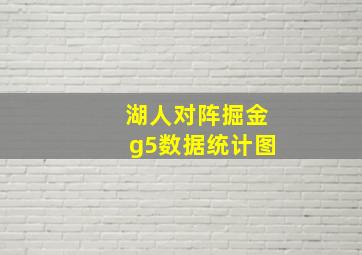 湖人对阵掘金g5数据统计图