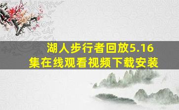 湖人步行者回放5.16集在线观看视频下载安装