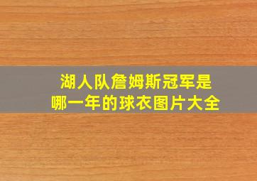 湖人队詹姆斯冠军是哪一年的球衣图片大全