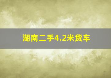 湖南二手4.2米货车