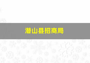 潜山县招商局