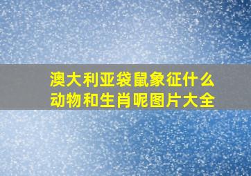 澳大利亚袋鼠象征什么动物和生肖呢图片大全