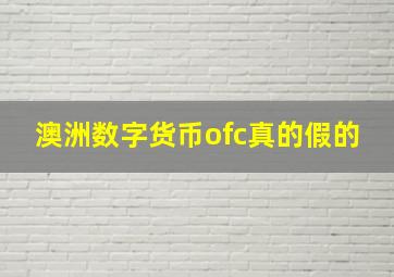 澳洲数字货币ofc真的假的