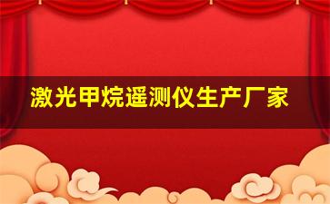 激光甲烷遥测仪生产厂家