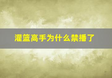 灌篮高手为什么禁播了