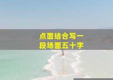 点面结合写一段场面五十字