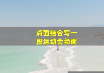 点面结合写一段运动会场面