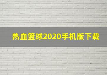 热血篮球2020手机版下载