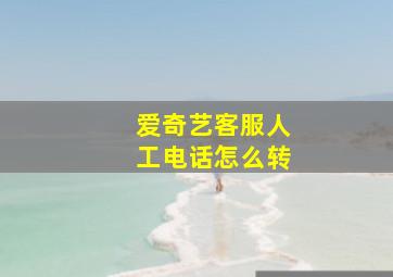 爱奇艺客服人工电话怎么转