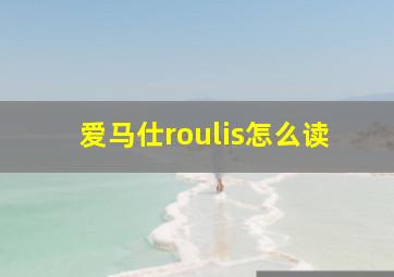 爱马仕roulis怎么读