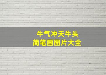 牛气冲天牛头简笔画图片大全