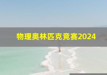 物理奥林匹克竞赛2024