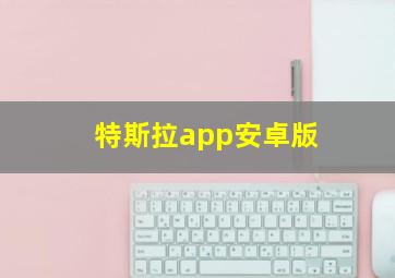 特斯拉app安卓版