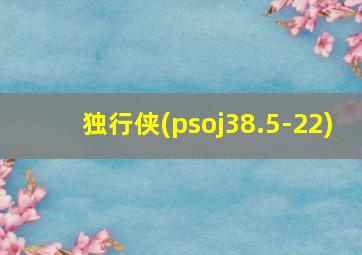 独行侠(psoj38.5-22)