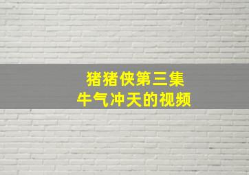 猪猪侠第三集牛气冲天的视频