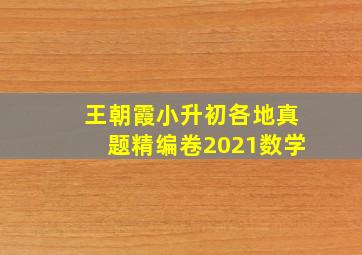 王朝霞小升初各地真题精编卷2021数学