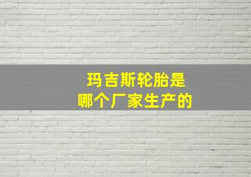 玛吉斯轮胎是哪个厂家生产的