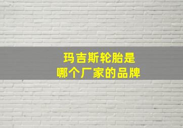 玛吉斯轮胎是哪个厂家的品牌