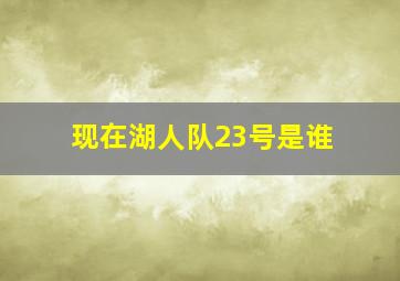 现在湖人队23号是谁