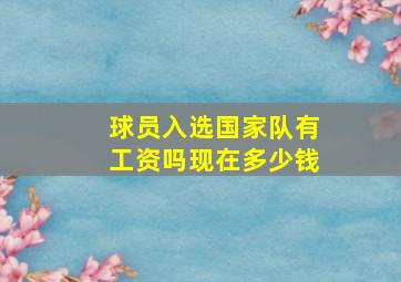 球员入选国家队有工资吗现在多少钱