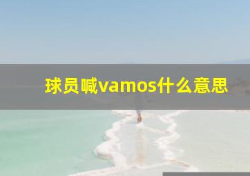 球员喊vamos什么意思