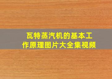 瓦特蒸汽机的基本工作原理图片大全集视频