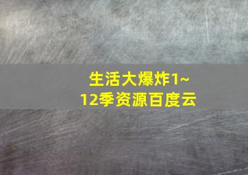 生活大爆炸1~12季资源百度云