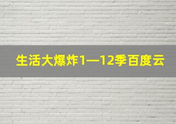 生活大爆炸1―12季百度云