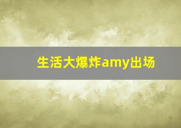 生活大爆炸amy出场