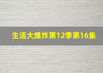 生活大爆炸第12季第16集