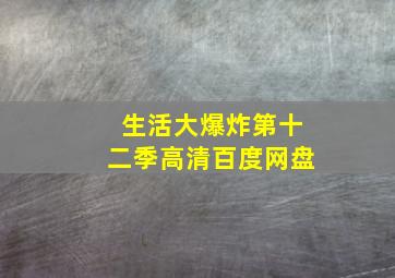 生活大爆炸第十二季高清百度网盘