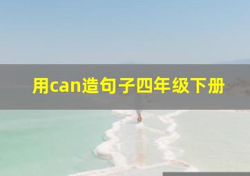 用can造句子四年级下册