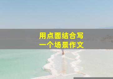 用点面结合写一个场景作文