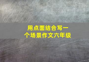 用点面结合写一个场景作文六年级