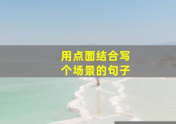 用点面结合写个场景的句子