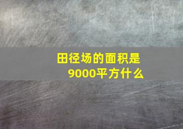 田径场的面积是9000平方什么