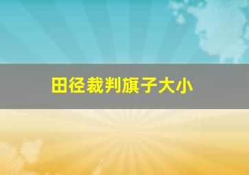 田径裁判旗子大小