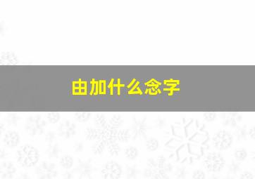 由加什么念字