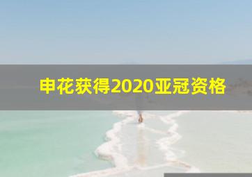 申花获得2020亚冠资格