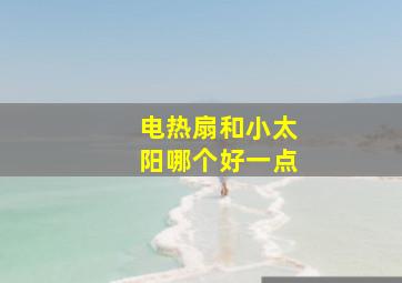 电热扇和小太阳哪个好一点