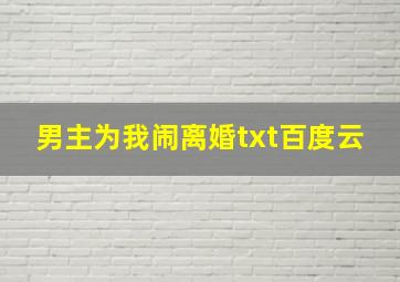 男主为我闹离婚txt百度云