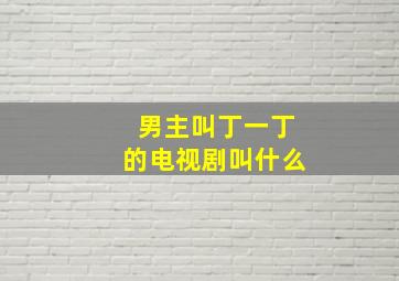 男主叫丁一丁的电视剧叫什么